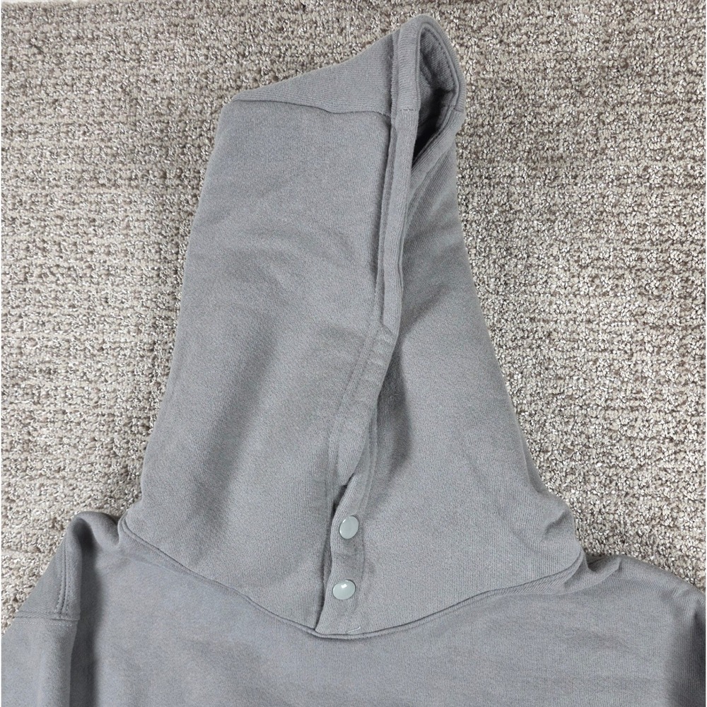 1620 Workwear Mens Gray Cordura ‎ Button Basic Work Hoodie Sweatshirt Size Large - Picture 3 of 8